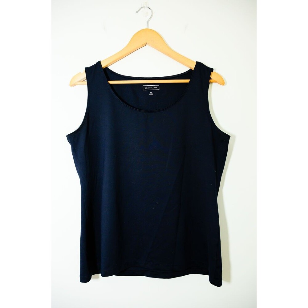 Charter Club Tank top PL Blue basic office